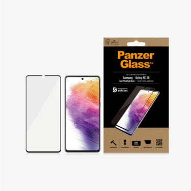 PanzerGlass Edge to Edge Screen Protector for Samsung Galaxy A73 5G - Black
